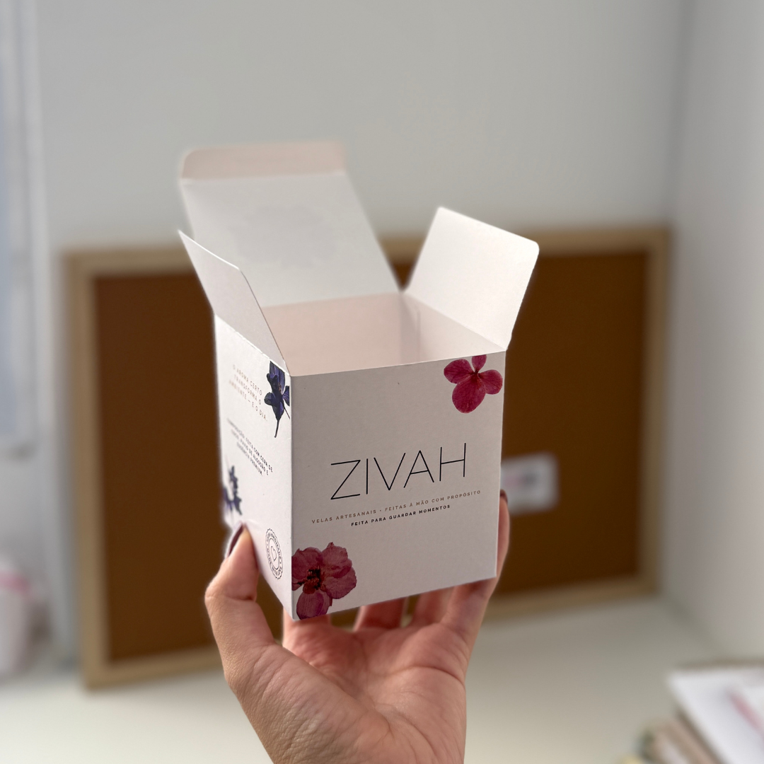 CAIXA VELA PERSONALIZADA 8x9x8cm