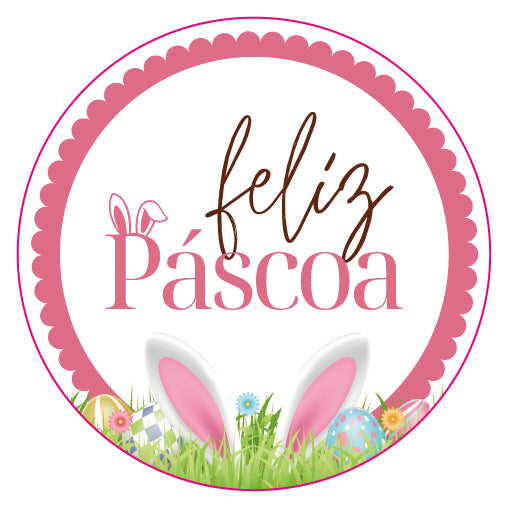 ADESIVO PÁSCOA 4x4cm - 20 UNIDADES