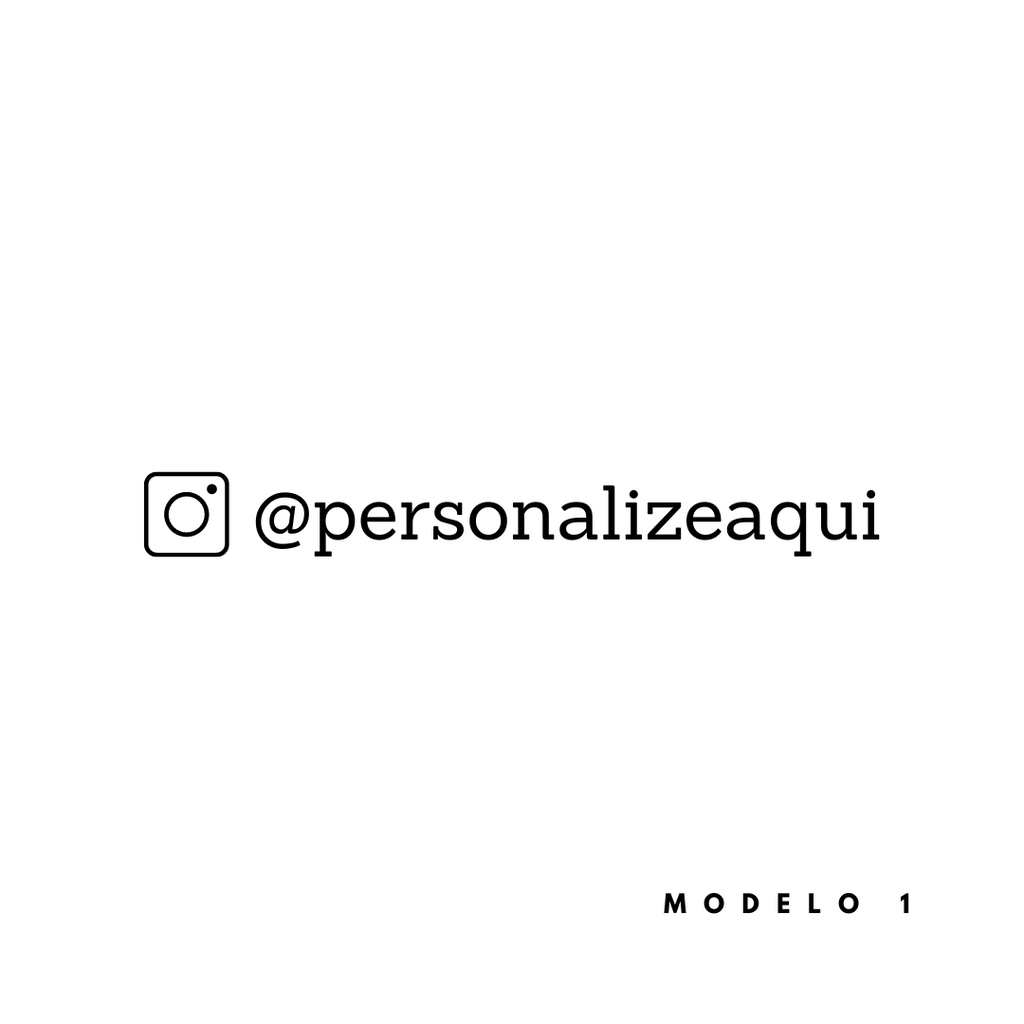CARIMBO PERSONALIZADO COM INSTAGRAM