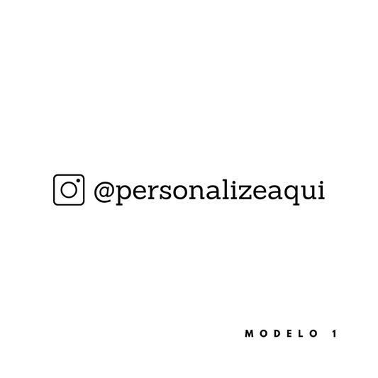 CARIMBO PERSONALIZADO COM INSTAGRAM