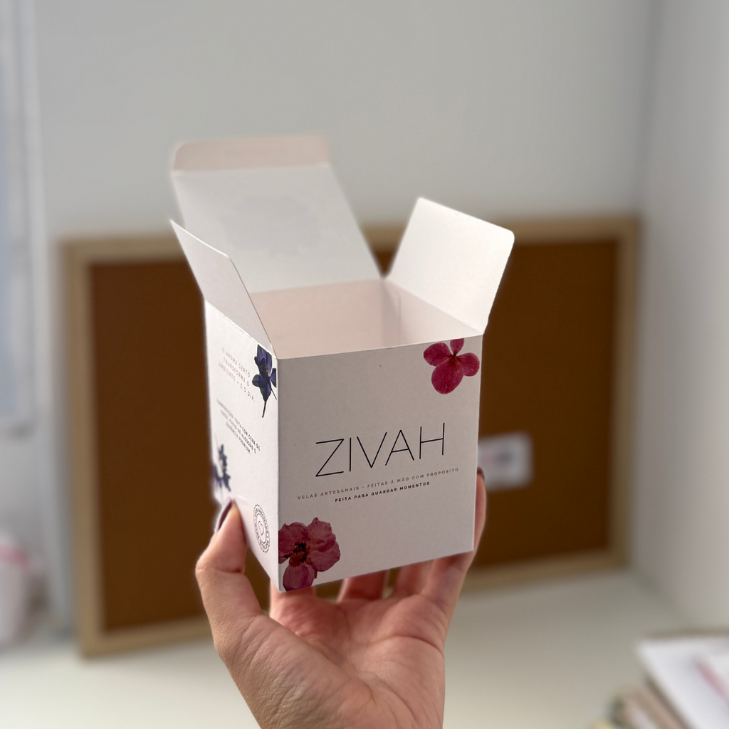 CAIXA VELA PERSONALIZADA 8x9x8cm