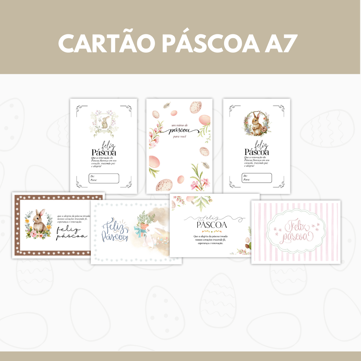 CARTÃO TEMA PÁSCOA - A7