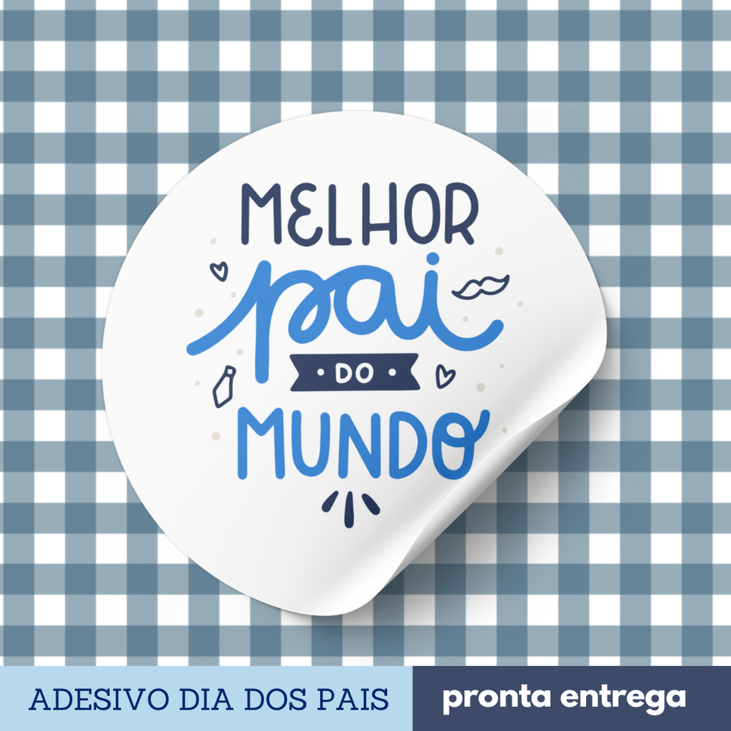 ADESIVO DIA DOS PAIS - 24 UNIDADES