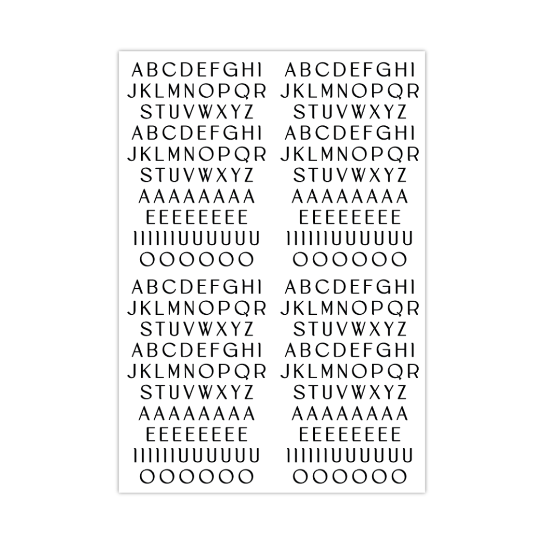 DTF ALFABETO SIMPLES