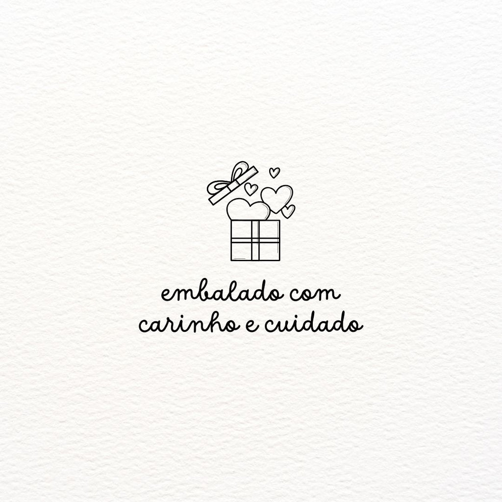 CARIMBO "EMBALADO COM CARINHO"