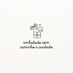 CARIMBO "EMBALADO COM CARINHO"