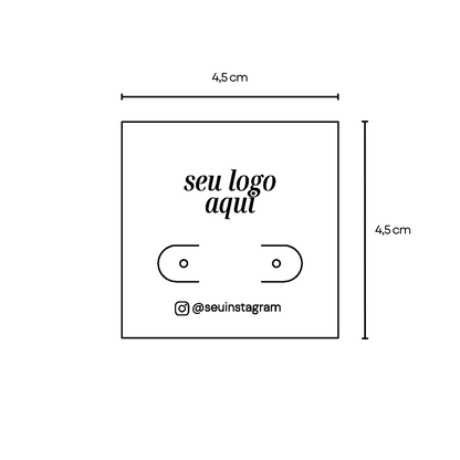 TAG BRINCO 4,5x4,5cm - PERSONALIZADO