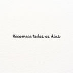 CARIMBO "RECOMECE TODOS OS DIAS"