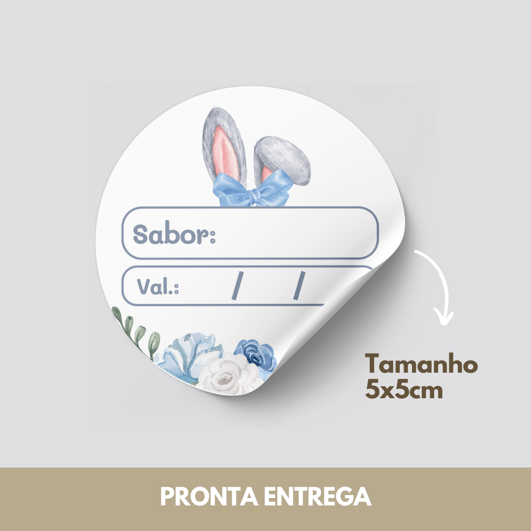 ADESIVOS PÁSCOA - CIRCULAR 5x5cm