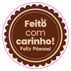 ADESIVO PÁSCOA 4x4cm - 20 UNIDADES