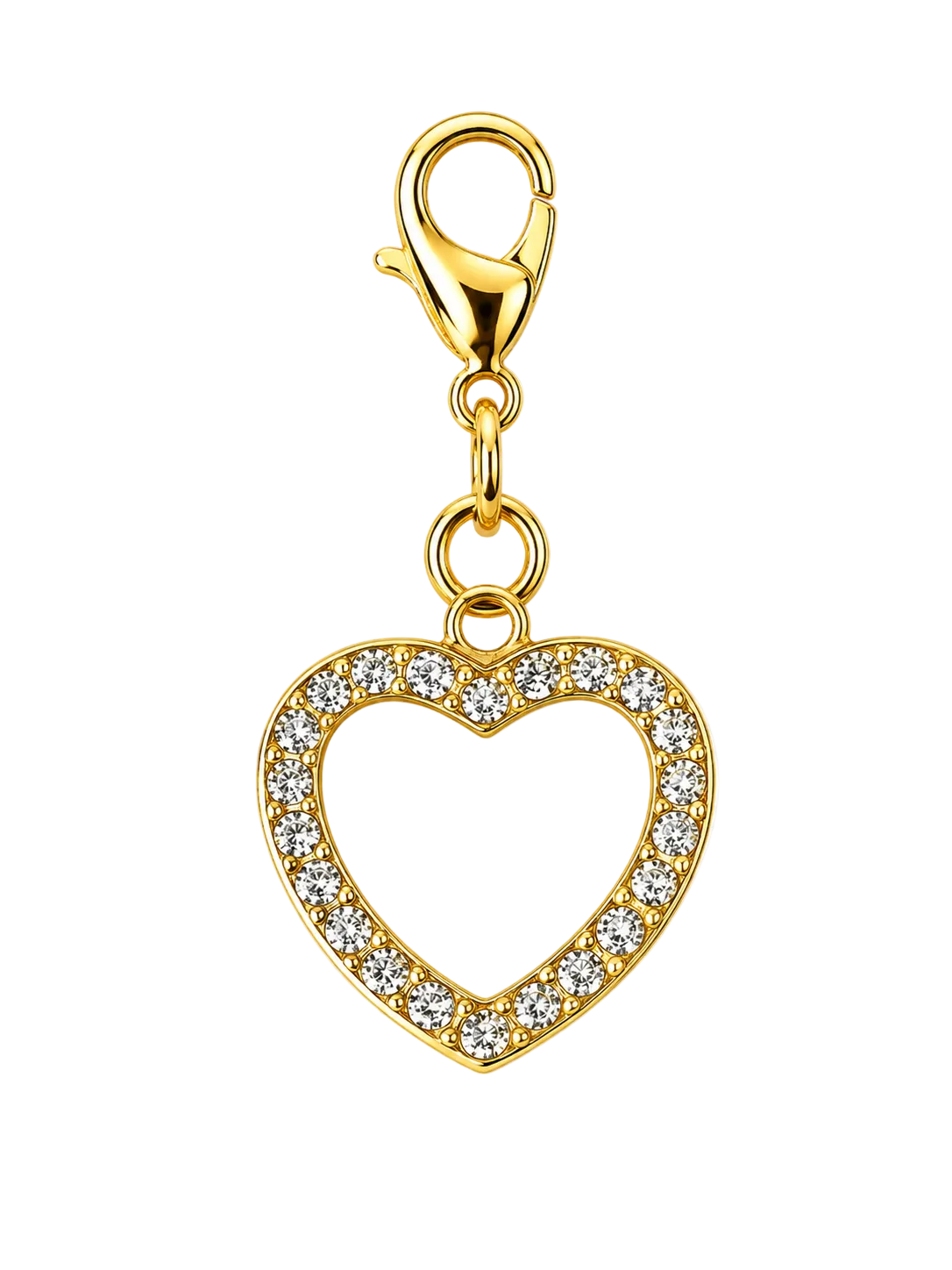 CHARM CORAÇÃO COM BRILHO