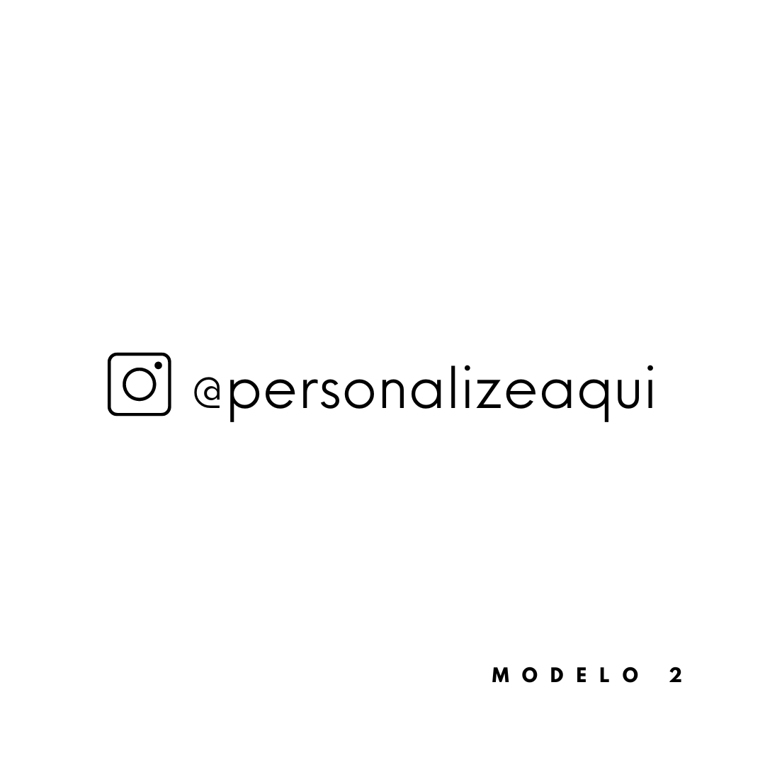 CARIMBO PERSONALIZADO COM INSTAGRAM