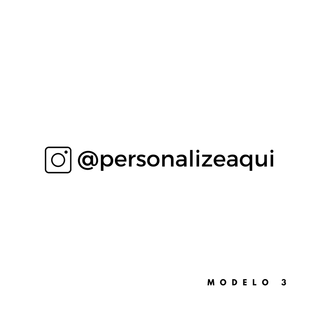 CARIMBO PERSONALIZADO COM INSTAGRAM