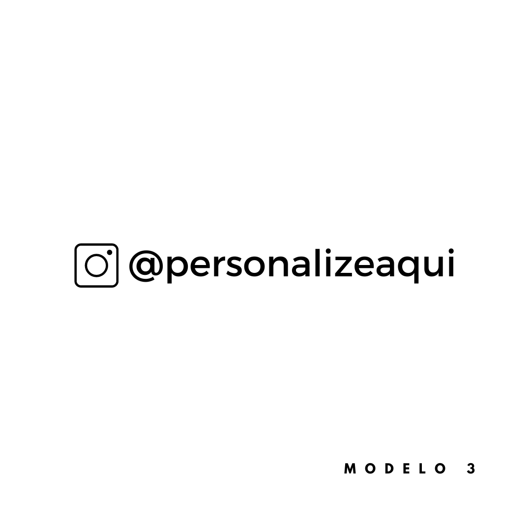 CARIMBO PERSONALIZADO COM INSTAGRAM