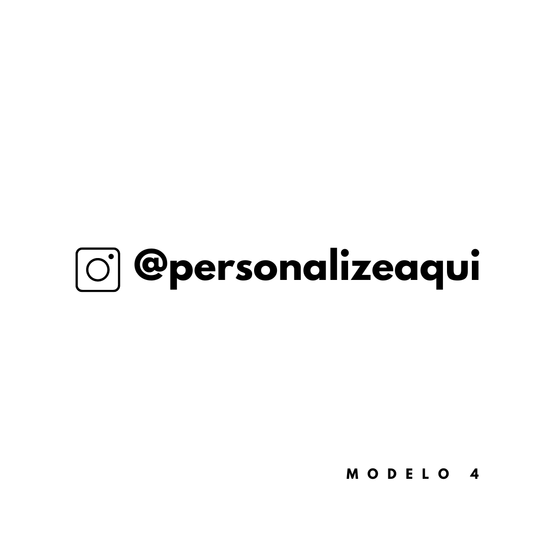 CARIMBO PERSONALIZADO COM INSTAGRAM