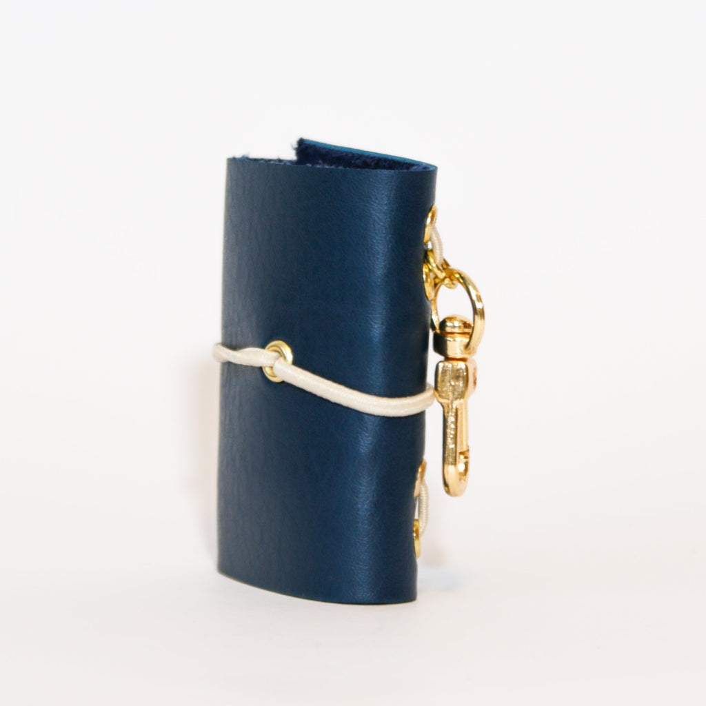 CHARM LEATHER JOURNAL AZUL