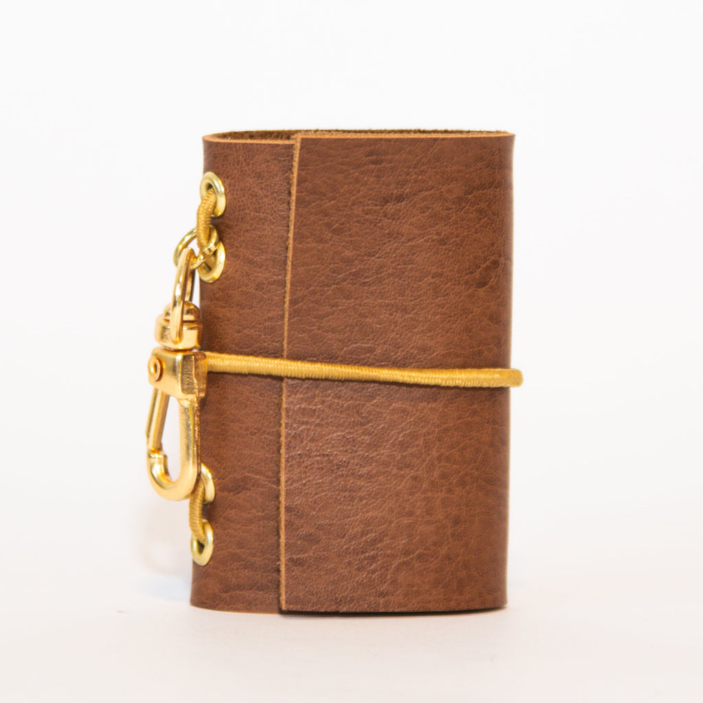 CHARM LEATHER JOURNAL MARROM