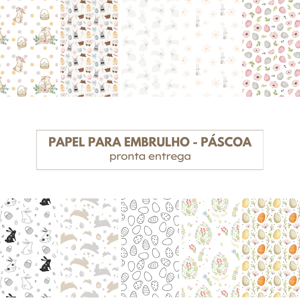 PAPEL PARA EMBRULHO PÁSCOA