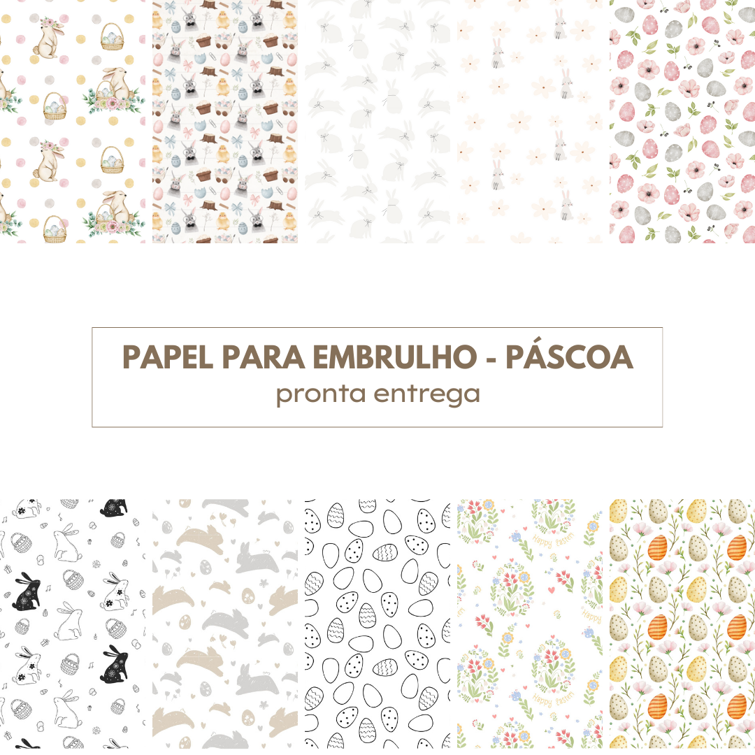PAPEL PARA EMBRULHO PÁSCOA
