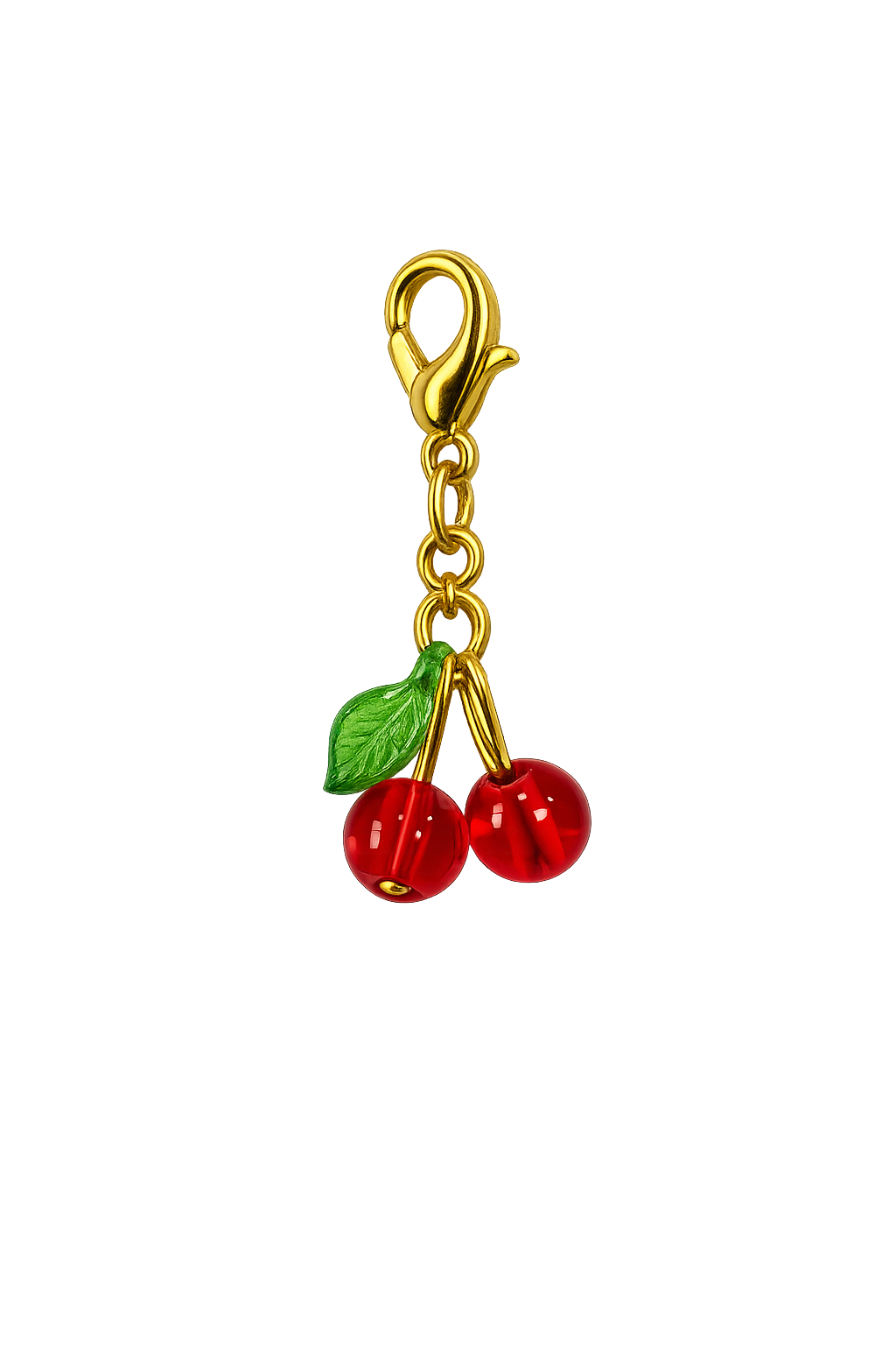 CHARM CEREJA BOLINHA DOURADA