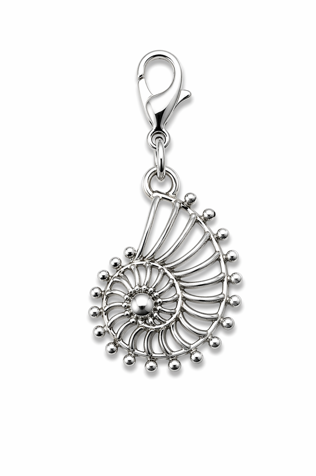 CHARM CONCHA VAZADA PRATA