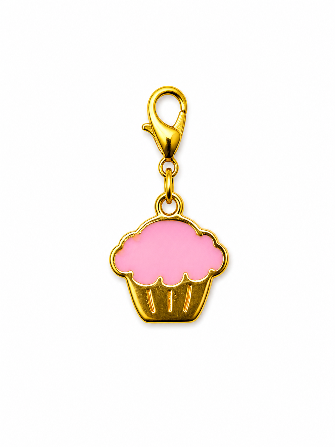 CHARM CUPCAKE ROSA DOURADO