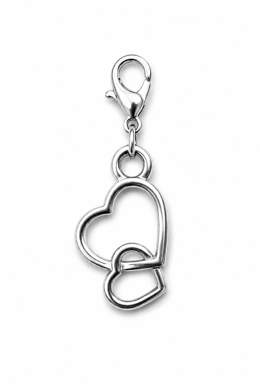 CHARM CORAÇÃO VAZADO PRATA