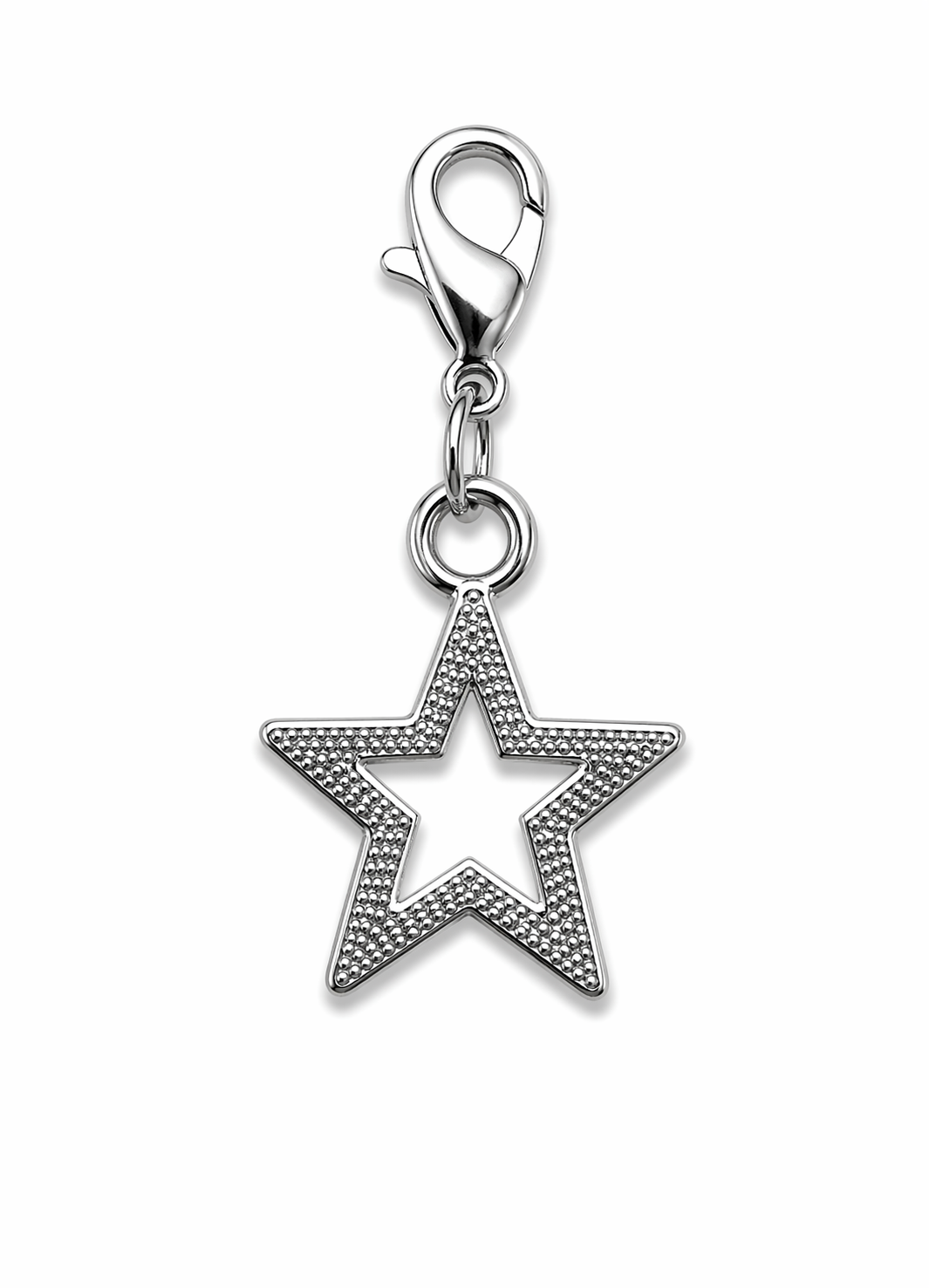 CHARM ESTRELA VAZADA PRATA