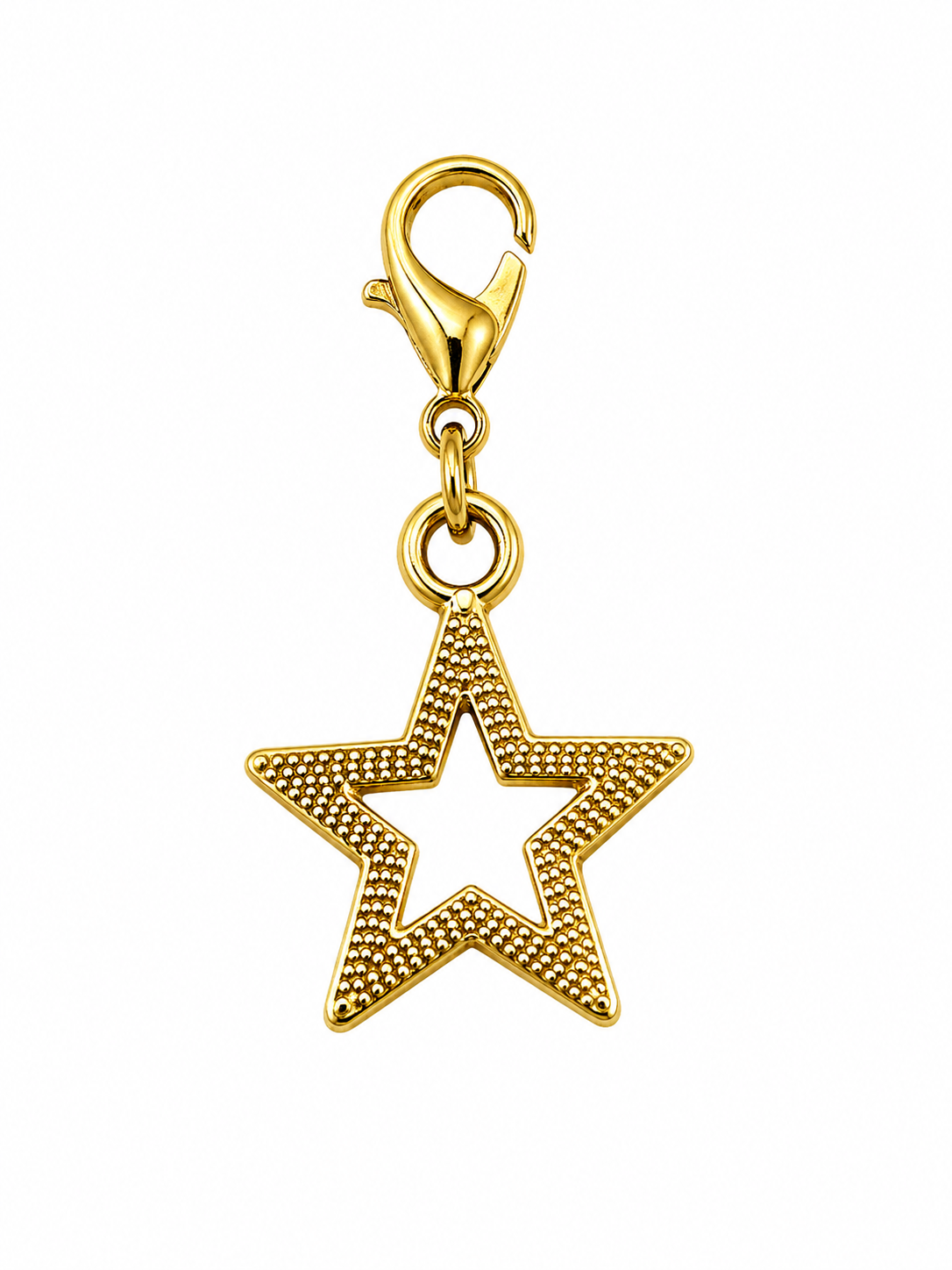 CHARM ESTRELA VAZADA DOURADA