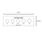 TAG MEDIDOR DE ANEL 15x4,75cm - PERSONALIZADO