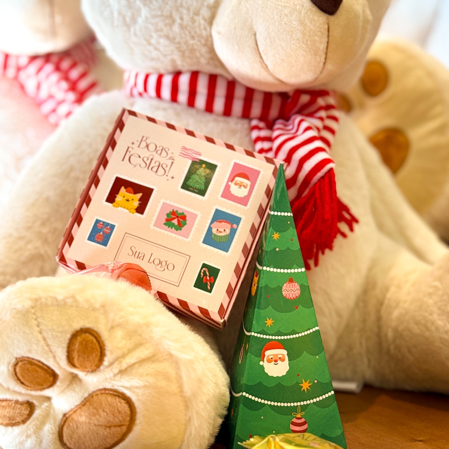 CAIXA BASCULANTE  DE NATAL PERSONALIZADA