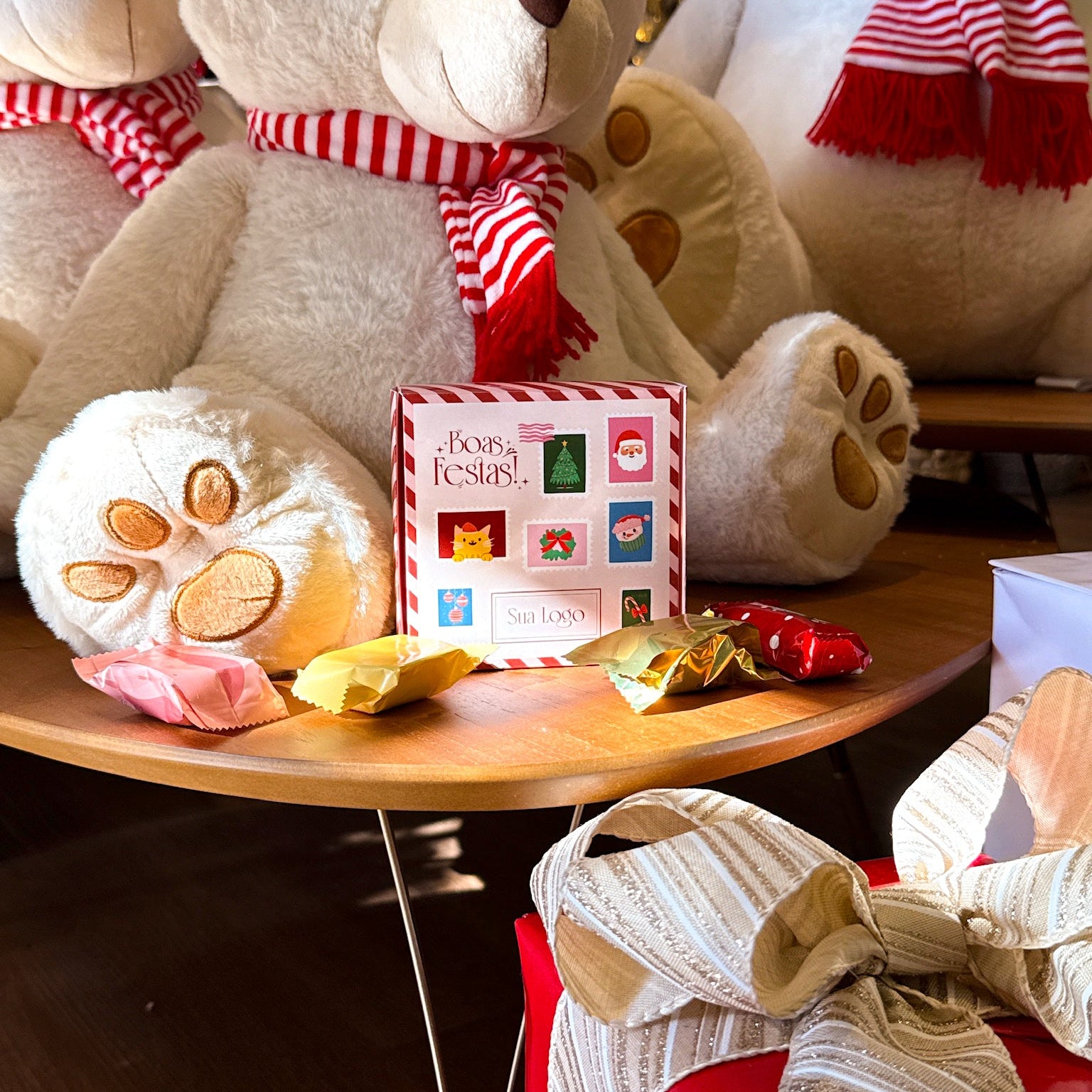 CAIXA BASCULANTE  DE NATAL PERSONALIZADA