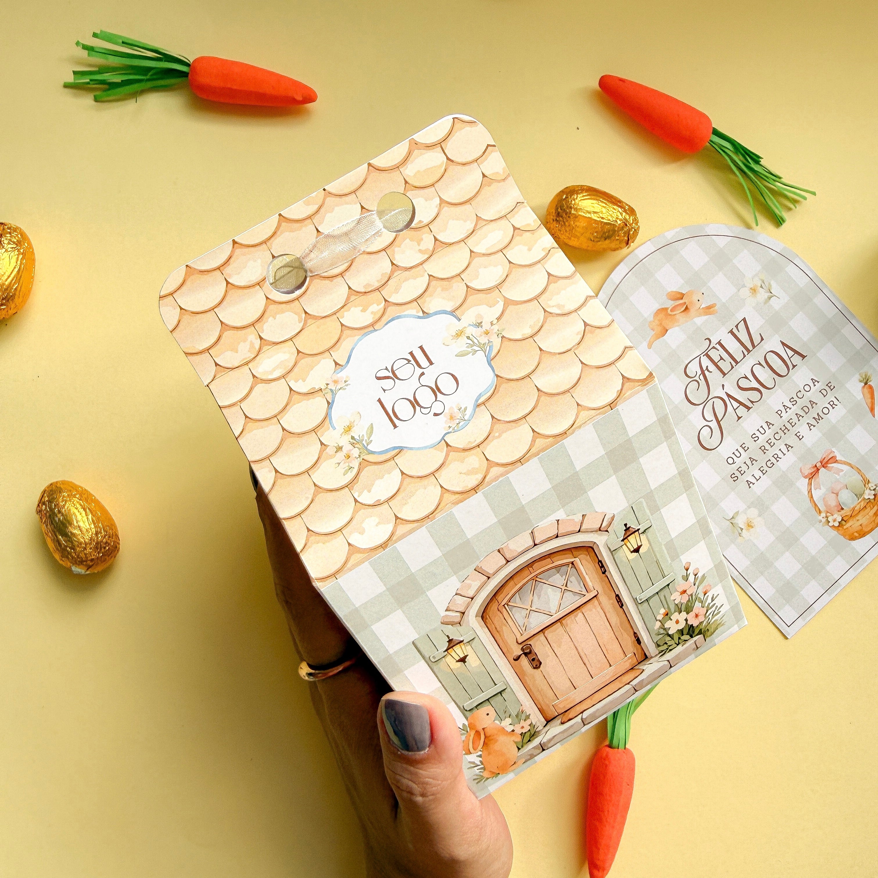 CAIXA MILK TEMA PÁSCOA SEMI PERSONALIZADA