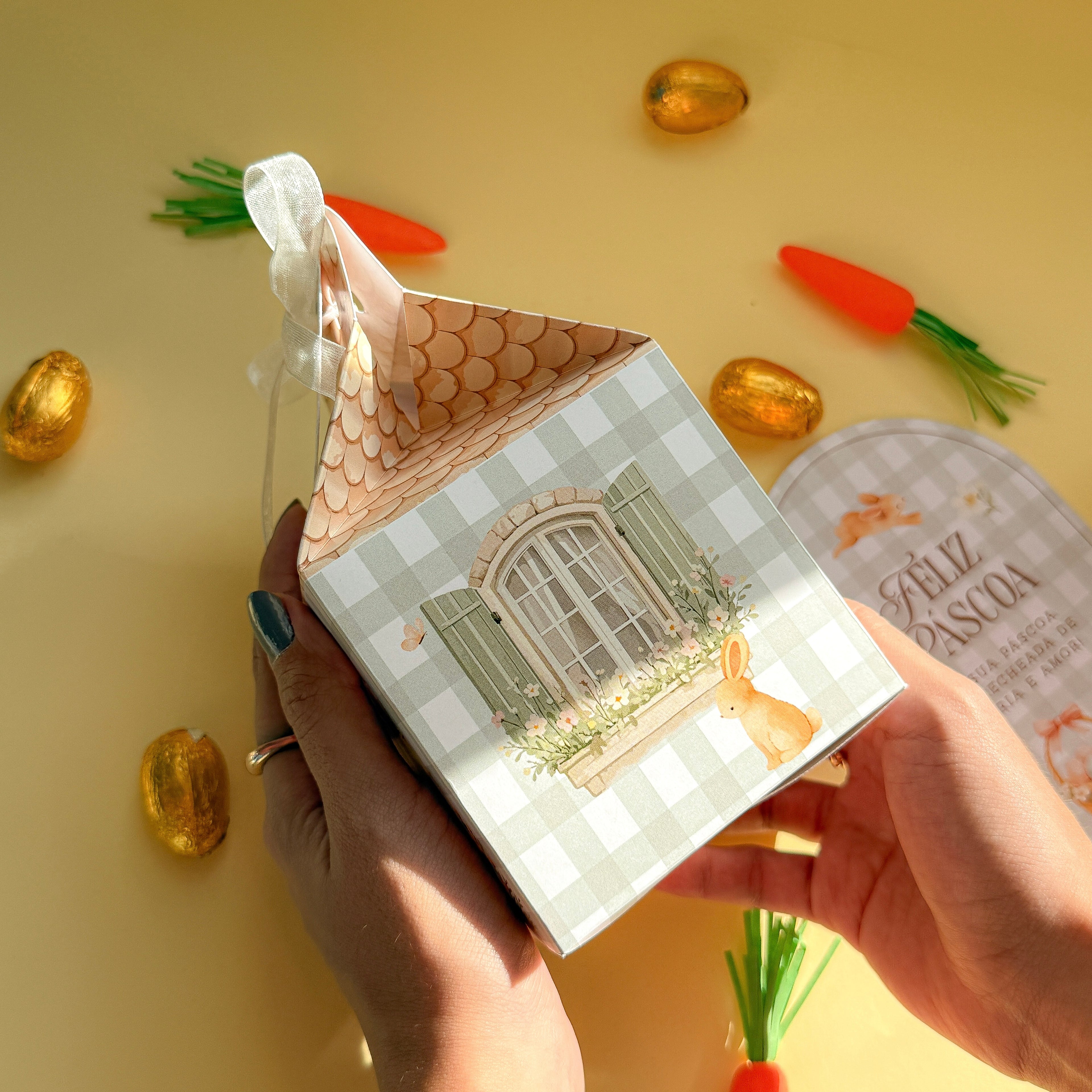 CAIXA MILK TEMA PÁSCOA SEMI PERSONALIZADA