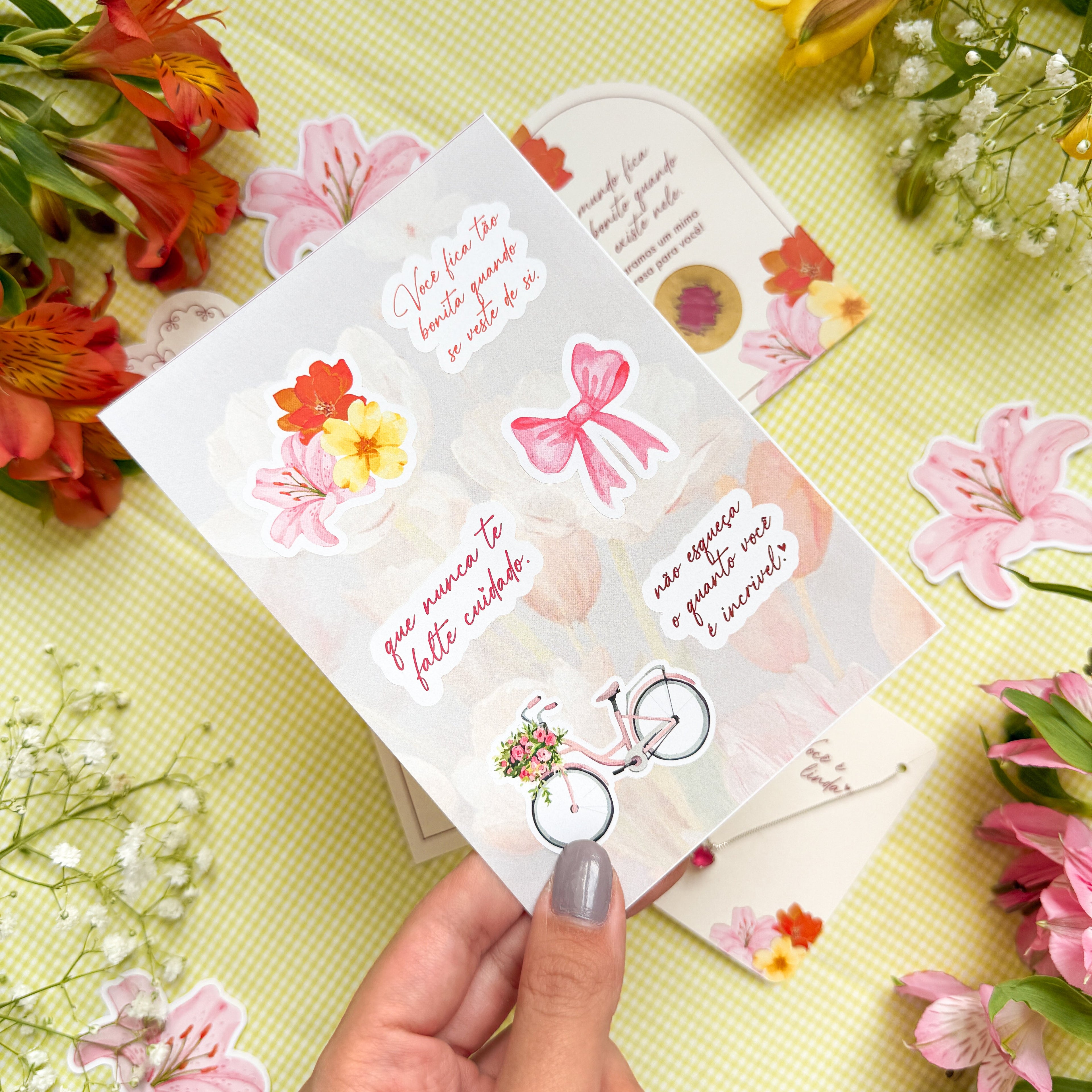 CARTELA DE ADESIVOS - DIA DA MULHER