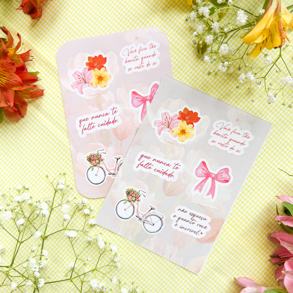 CARTELA DE ADESIVOS - DIA DA MULHER