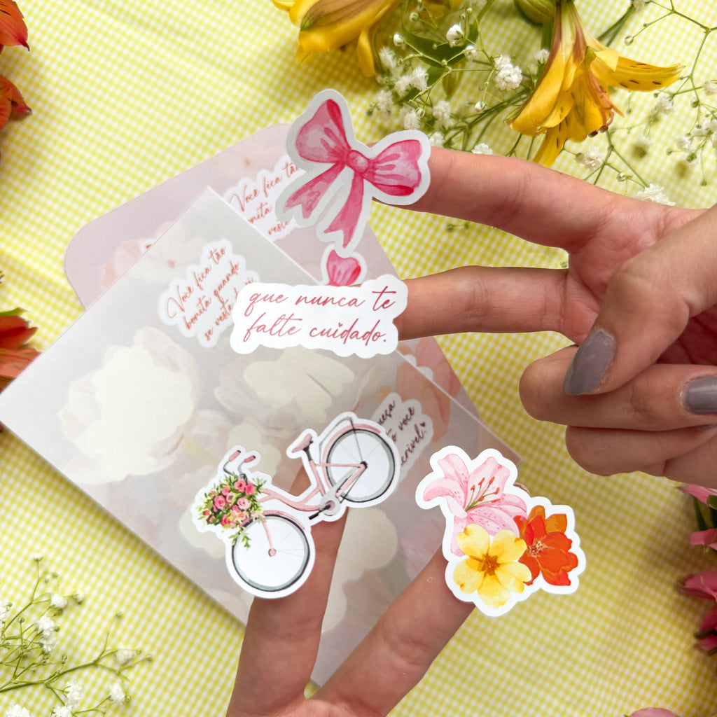 CARTELA DE ADESIVOS - DIA DA MULHER