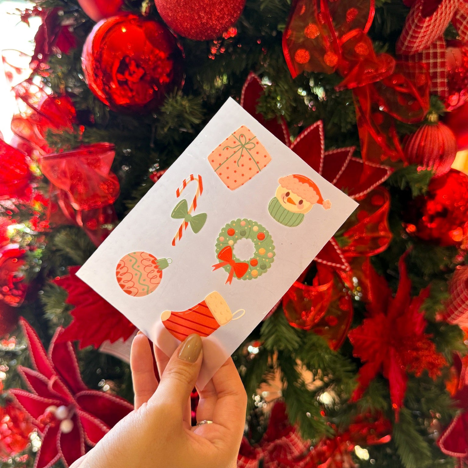 CARTELA DE ADESIVO TERMOCOLANTE DE NATAL