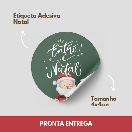 ADESIVO NATAL E BOAS FESTAS - 20 UNIDADES - Natal