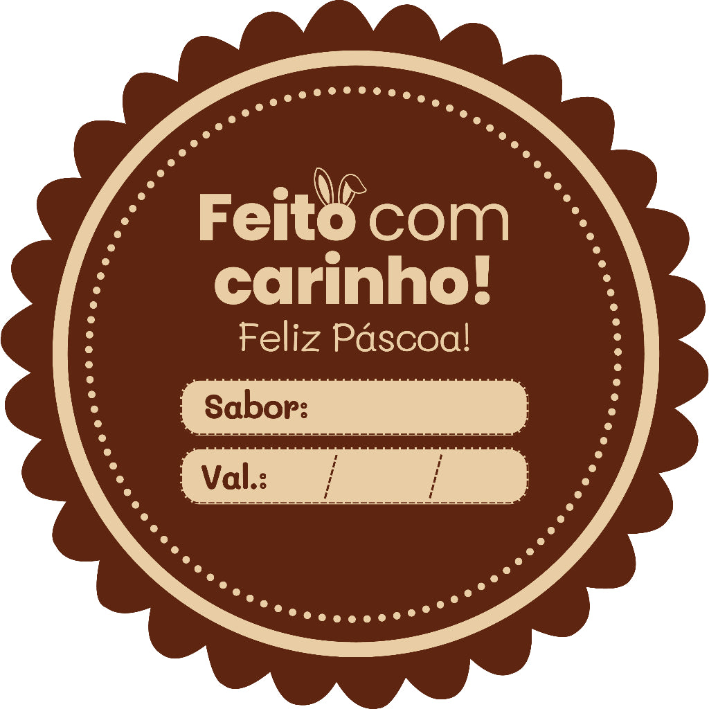 ADESIVOS PÁSCOA - CIRCULAR 5x5cm
