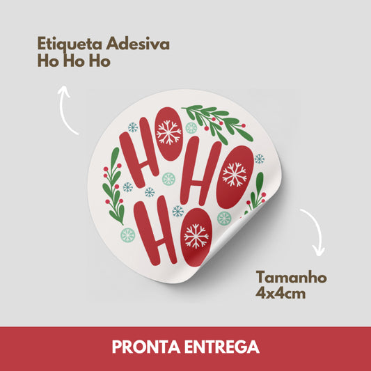 ADESIVO NATAL E BOAS FESTAS - 20 UNIDADES - Ho Ho Ho