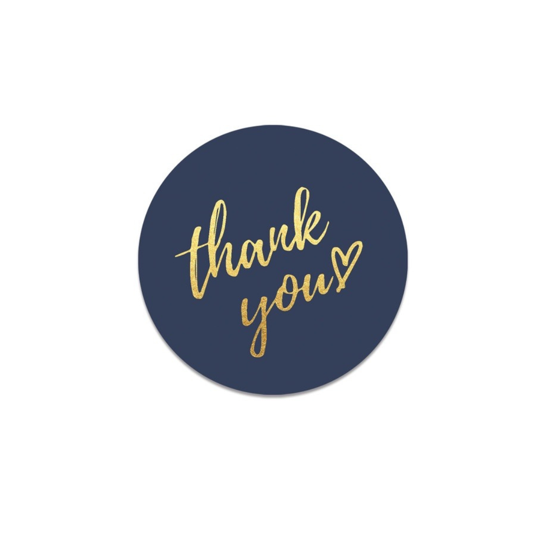 ADESIVO THANK YOU GOLDEN