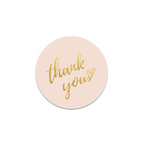 ADESIVO THANK YOU GOLDEN