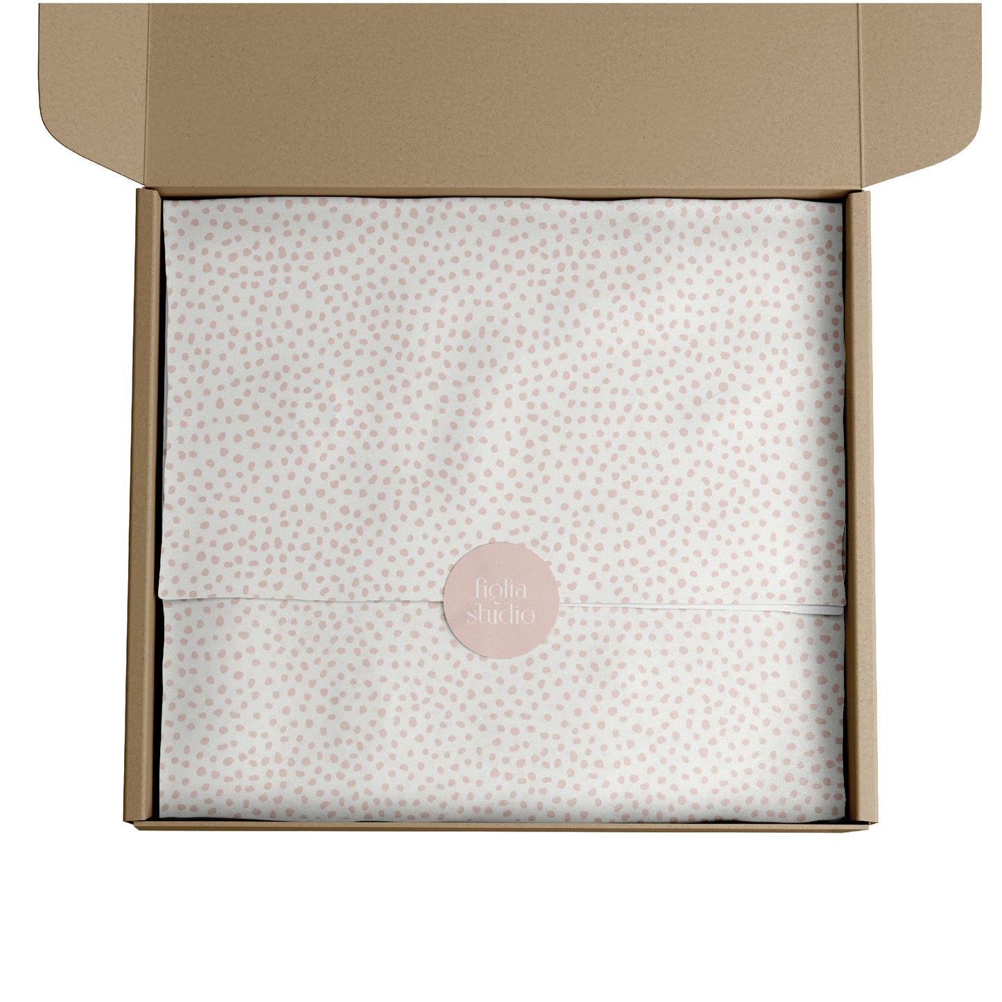 PAPEL PARA EMBRULHO DOTS ROSA