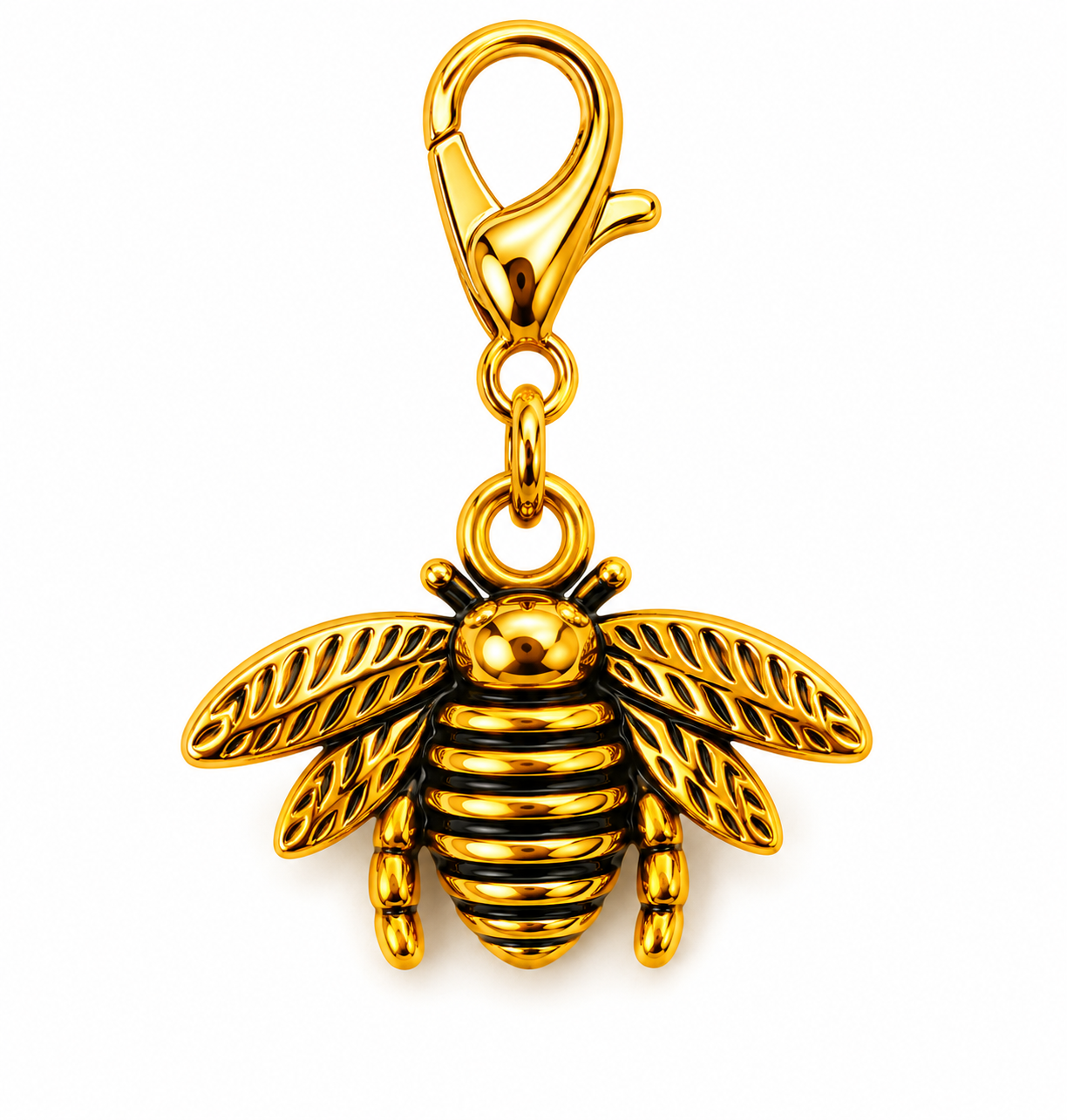 CHARM ABELHA G DOURADA
