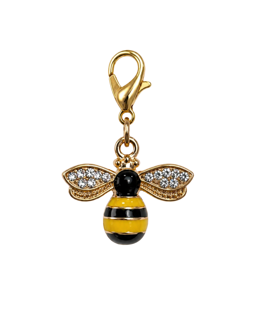 CHARM ABELHA AMARELA COM BRILHO