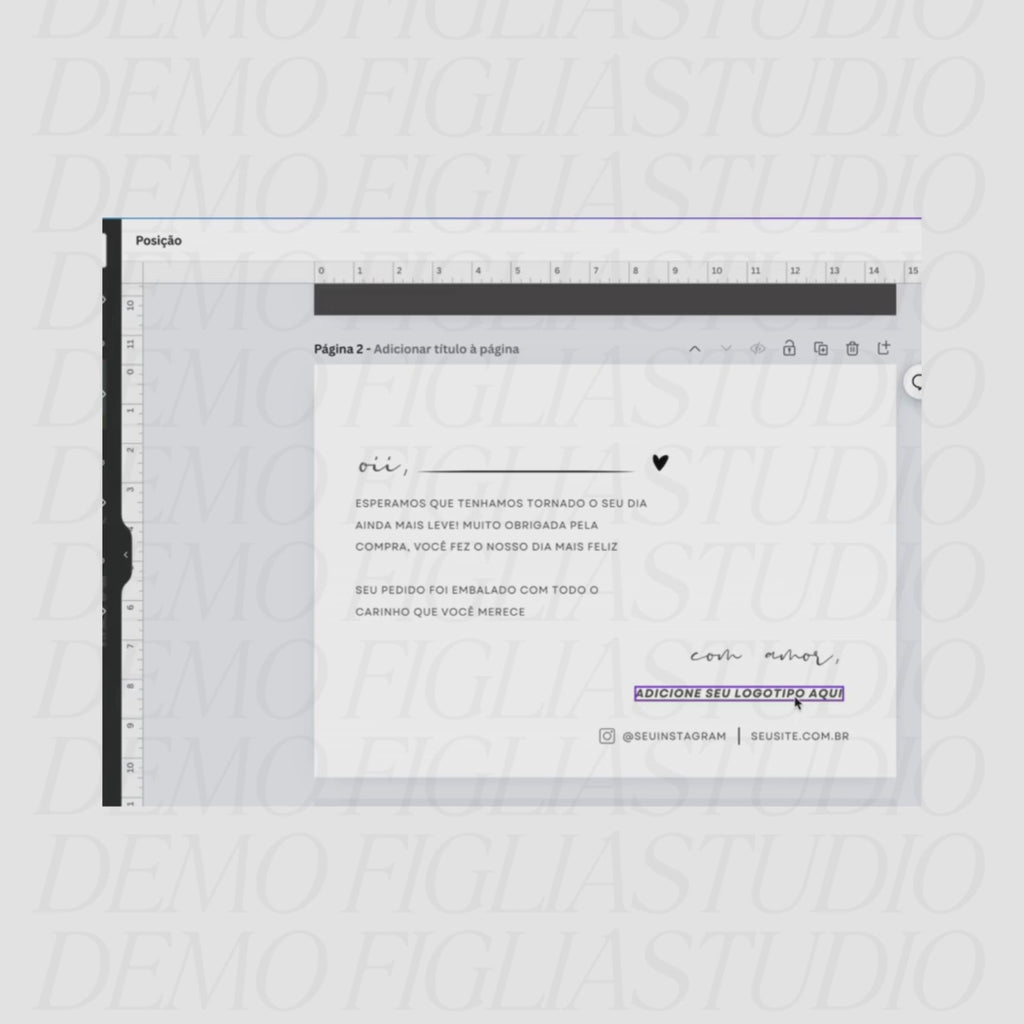 CARTÃO DE AGRADECIMENTO A6 "ORGULHE-SE DE SI"