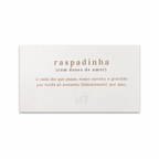 20 UNIDADES - CARTÃO RASPADINHA PERSONALIZADO