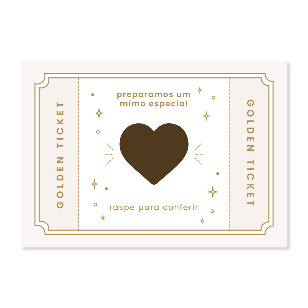 10 UNIDADES RASPADINHA - GOLDEN TICKET