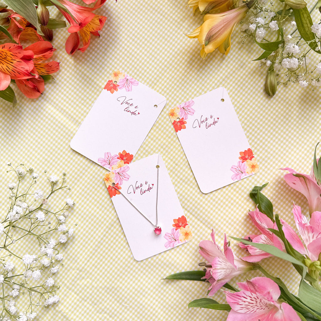 TAG COLAR OU PULSEIRA - DIA DA MULHER